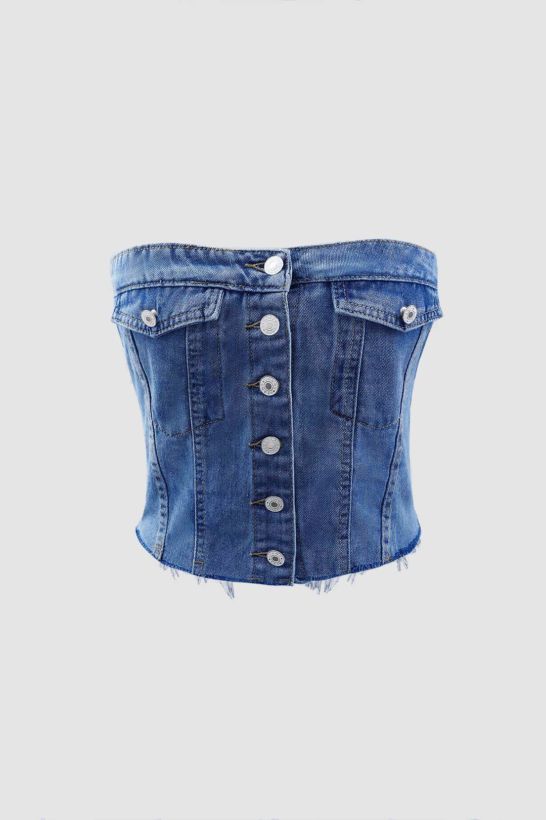 Denim Corset Vest