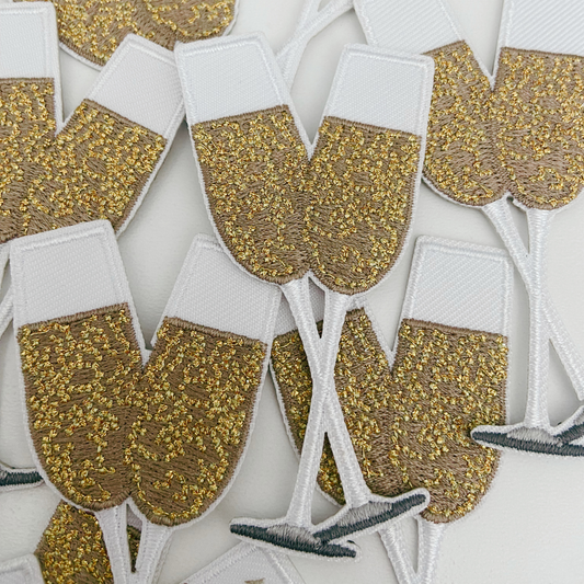 Champagne flutes - Metallic gold