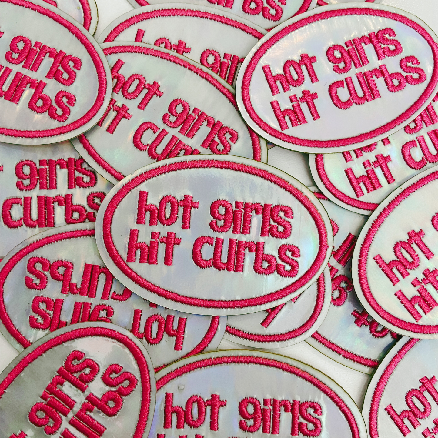 Hot Girls Hit Curbs PINK & SILVER