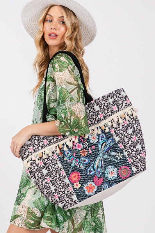 Romina Boho Dragonfly Tote