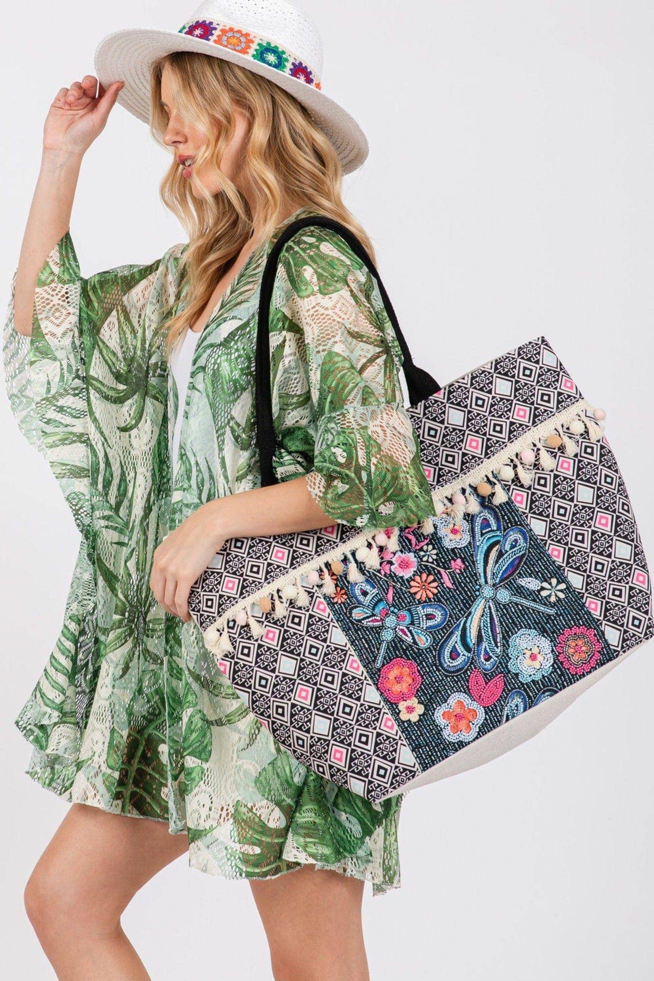 Romina Boho Dragonfly Tote