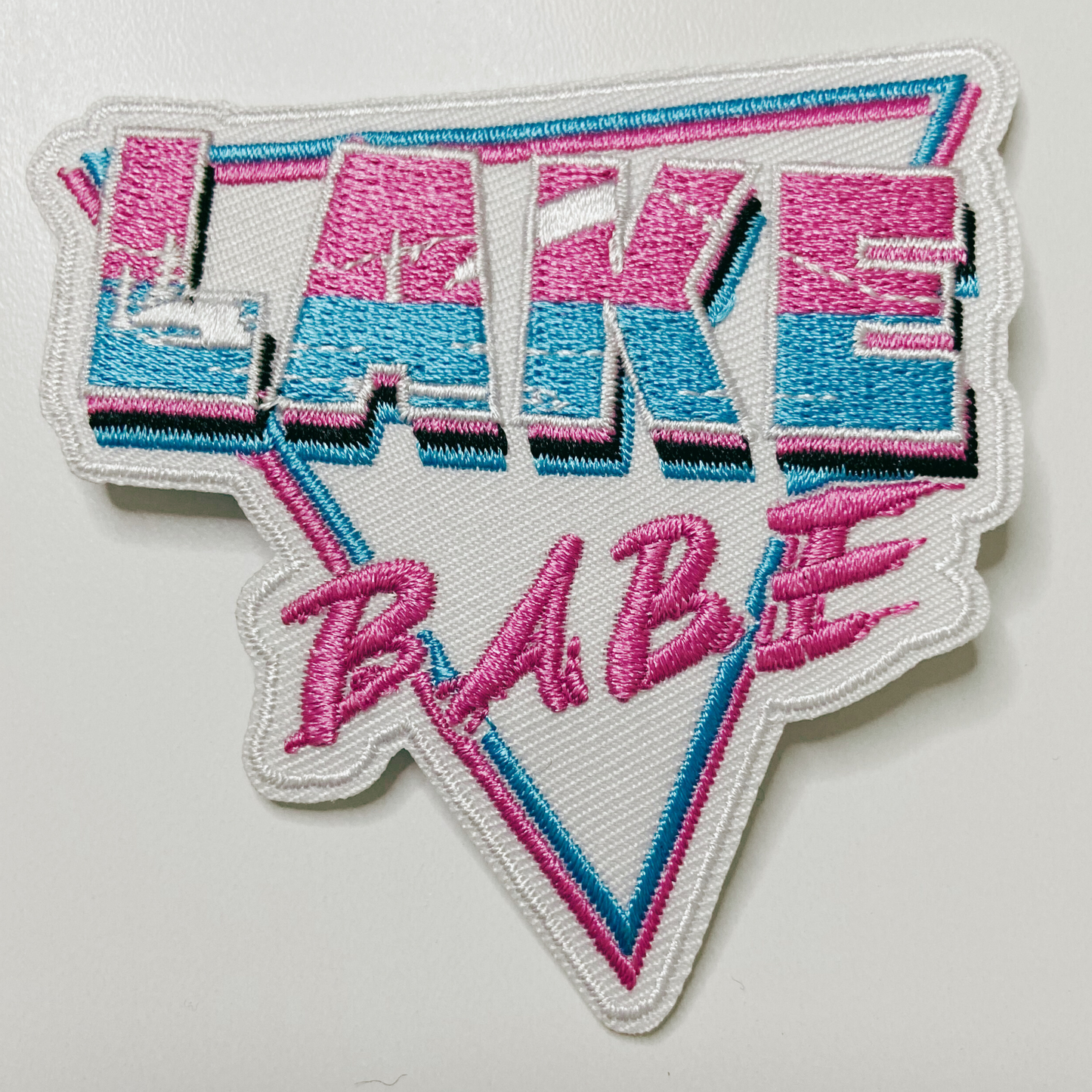 Lake Babe in Pink, white and Blue