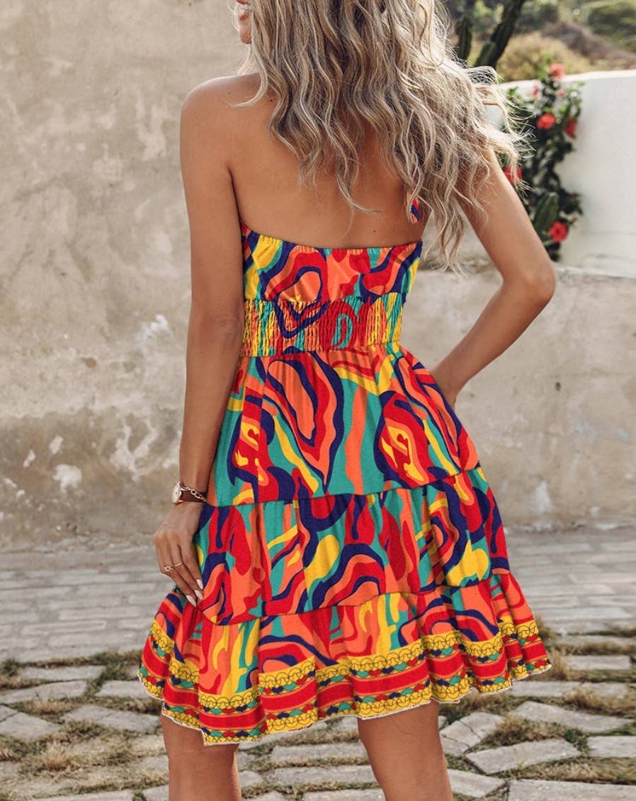 "Stop Staring" Halter Dress