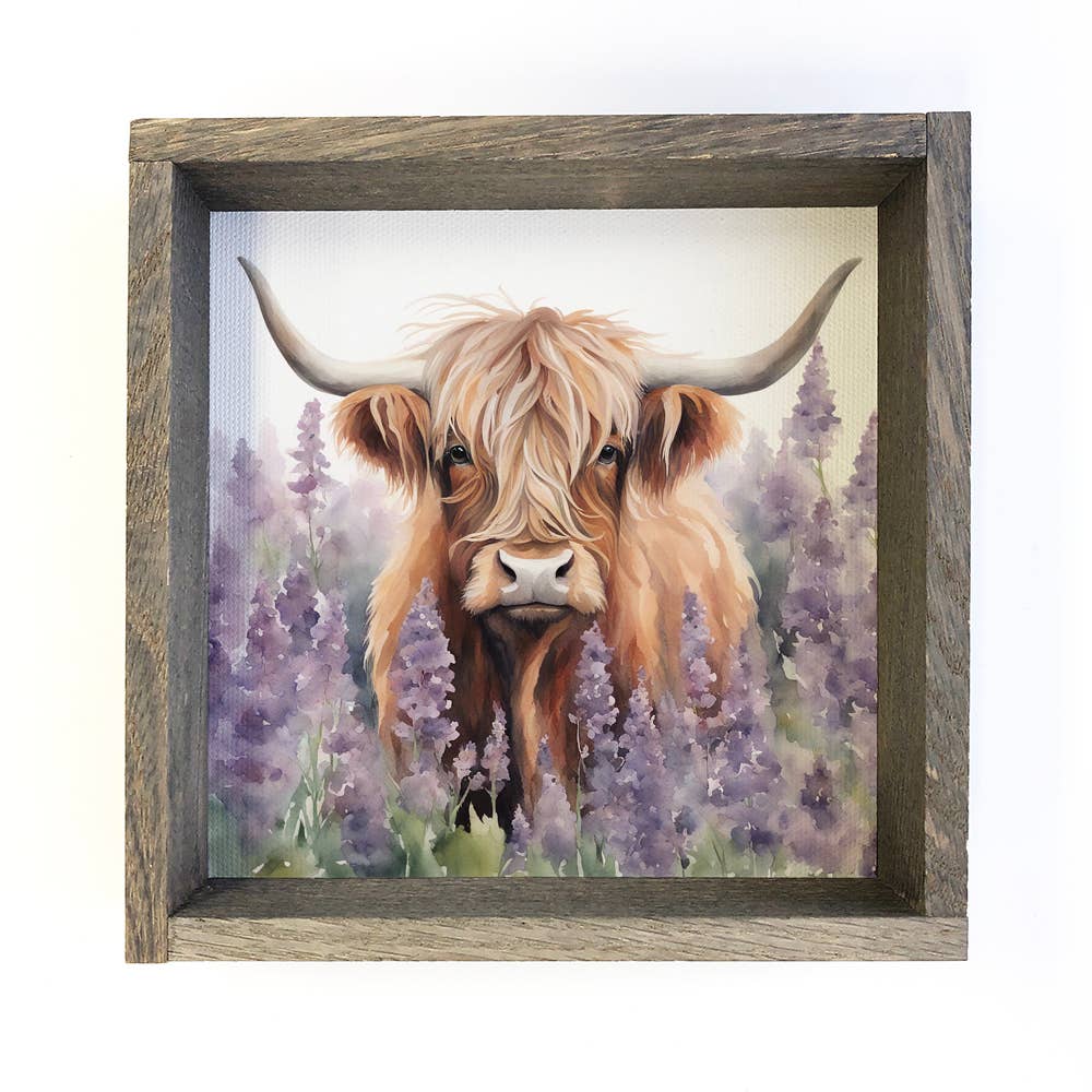 Highland Cow Lavender Fields