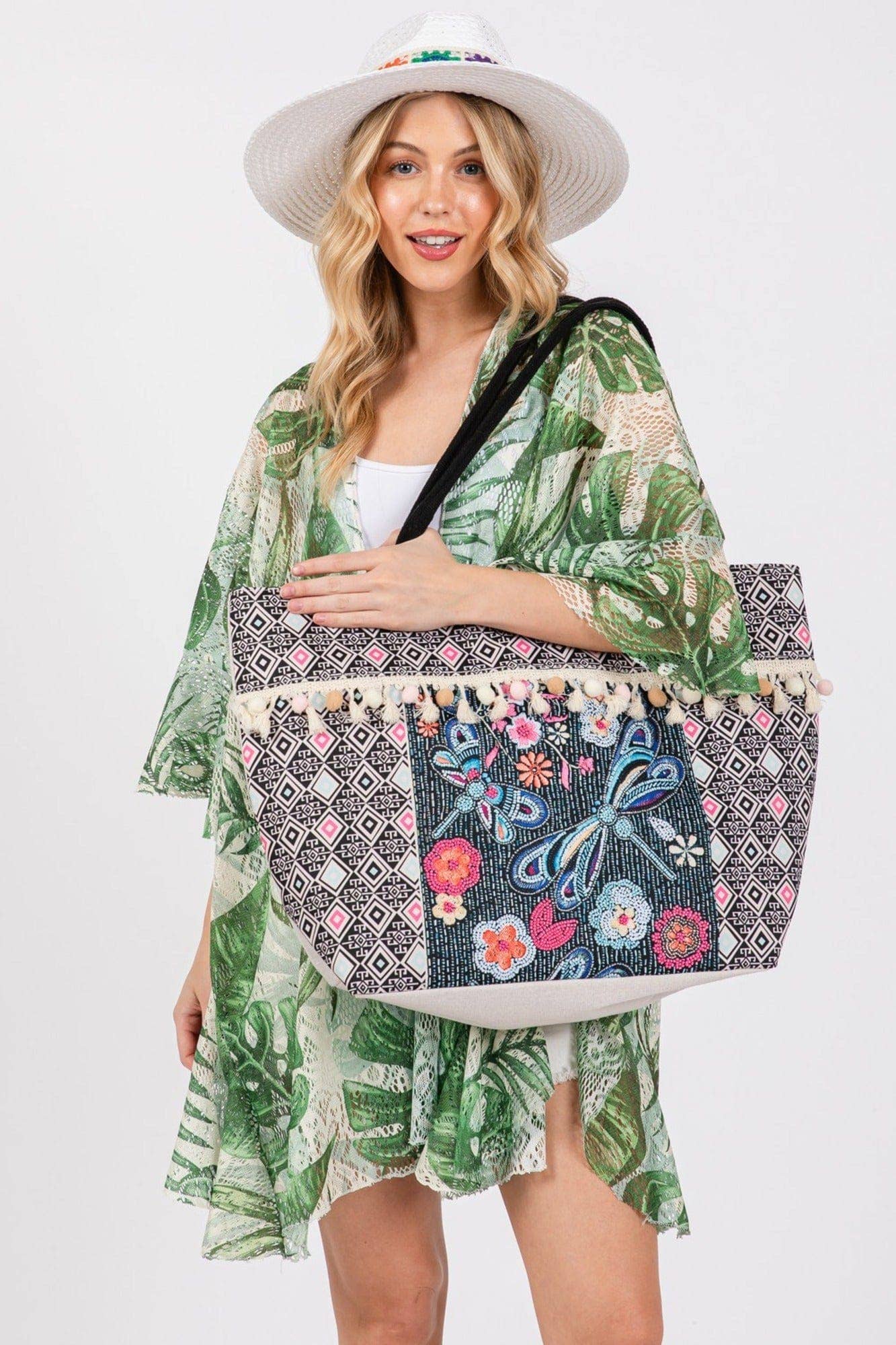 Romina Boho Dragonfly Tote