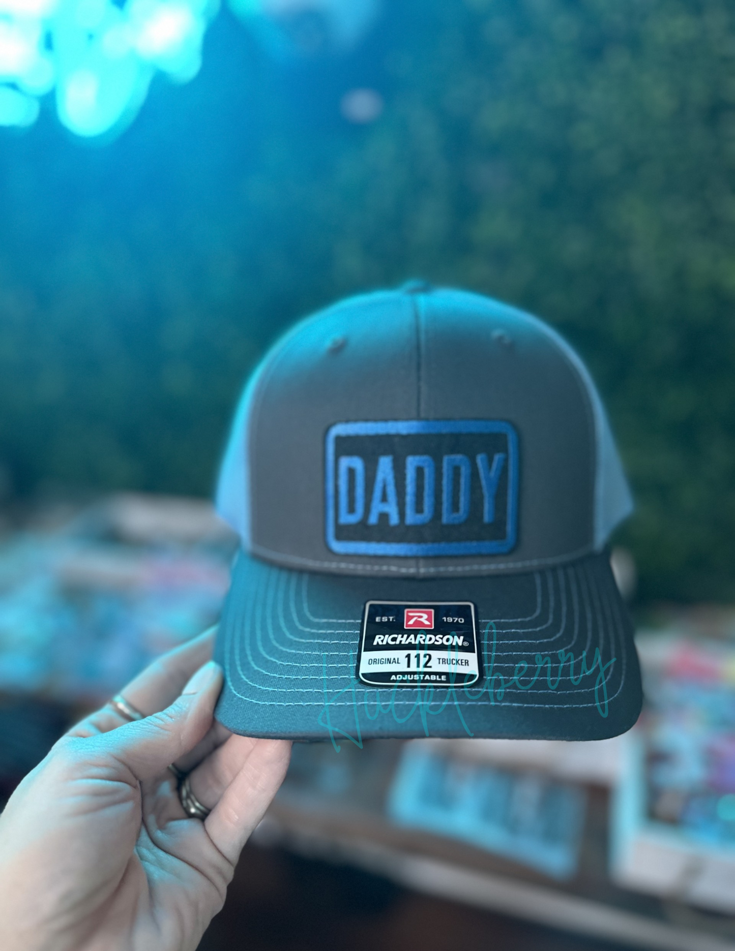 Daddy Blue/Gray Richardson Trucker Hat Cap  gift for Dad, Father's Day, Birthday