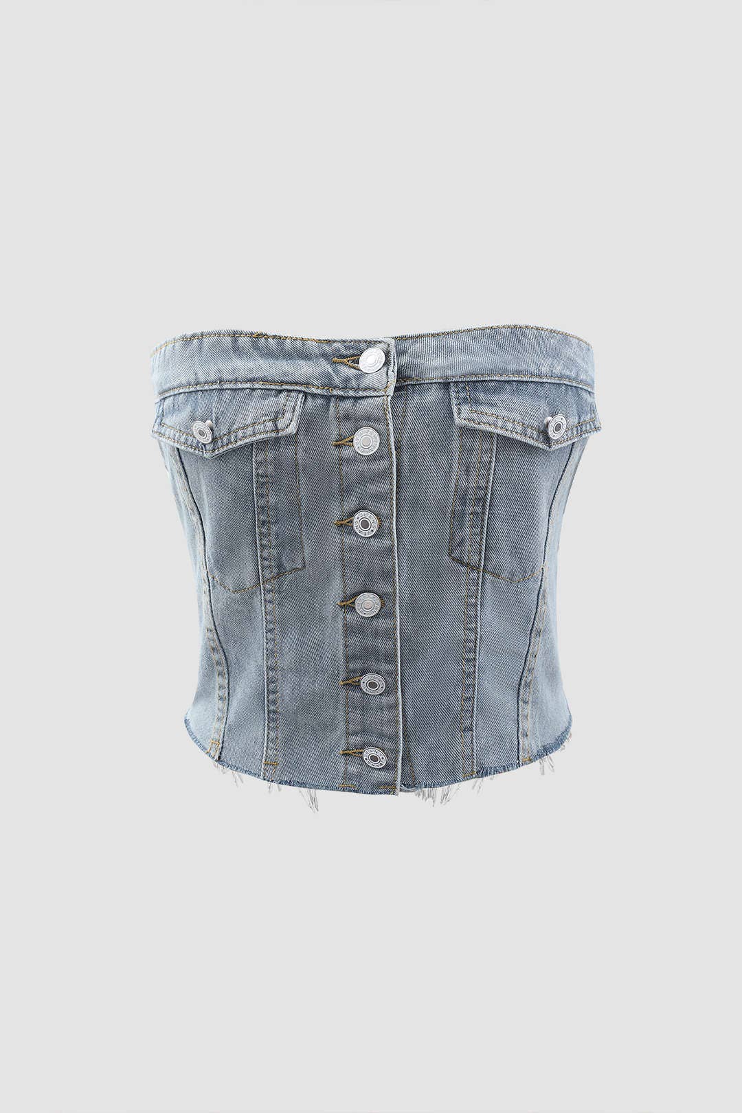 Denim Corset Vest