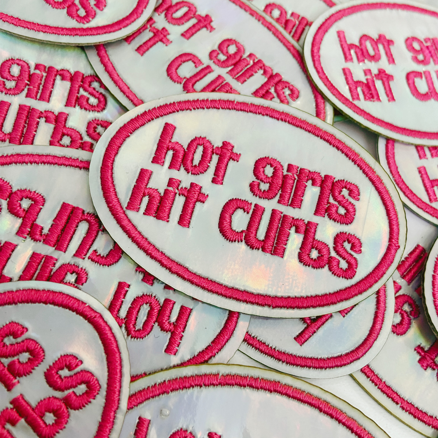 Hot Girls Hit Curbs PINK & SILVER