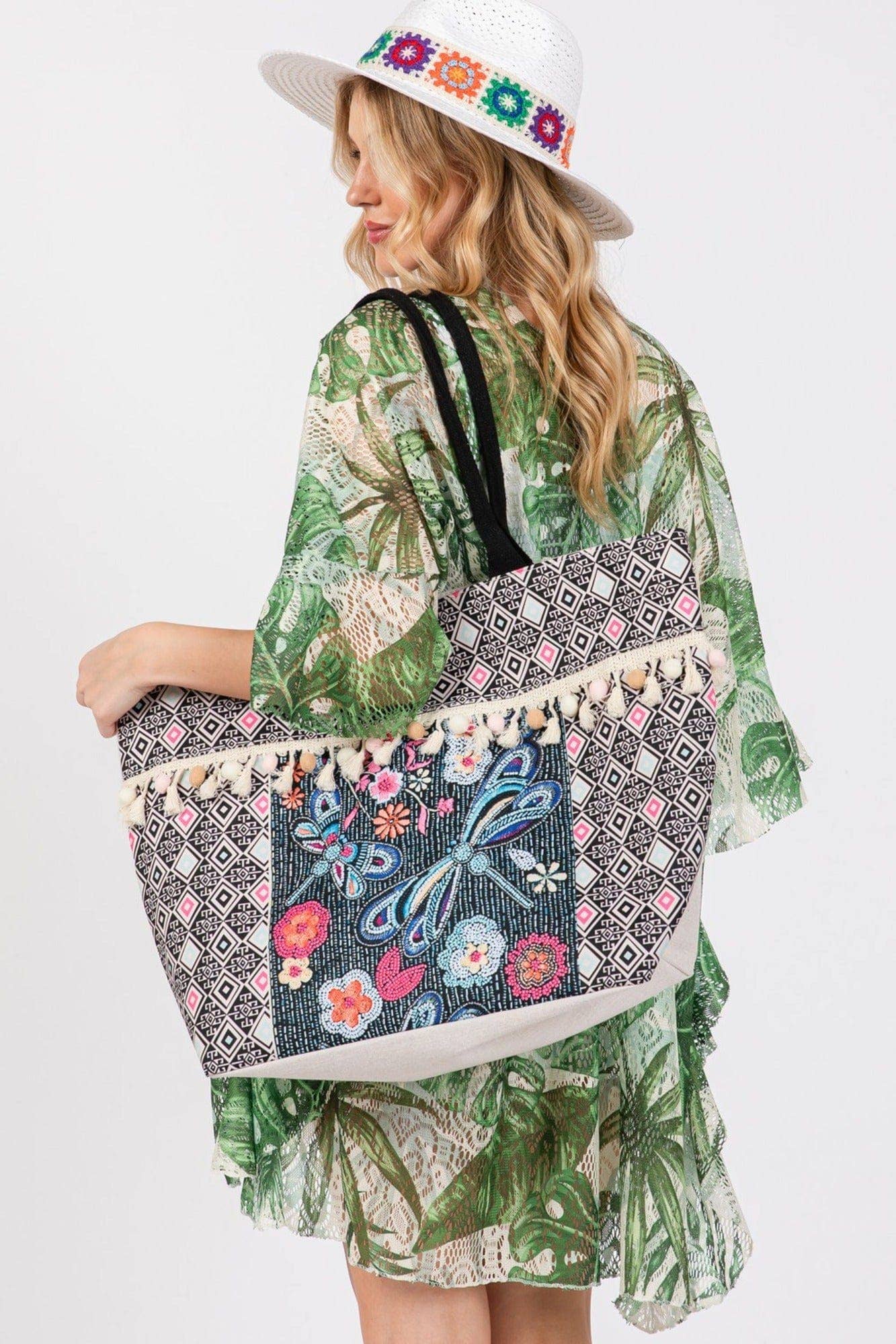 Romina Boho Dragonfly Tote